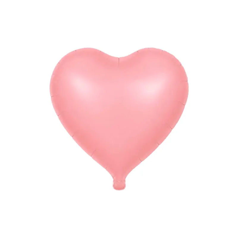 *BALÃO METALIZADO 18 POLEGADAS CORAÇÃO ROSA CANDY UN