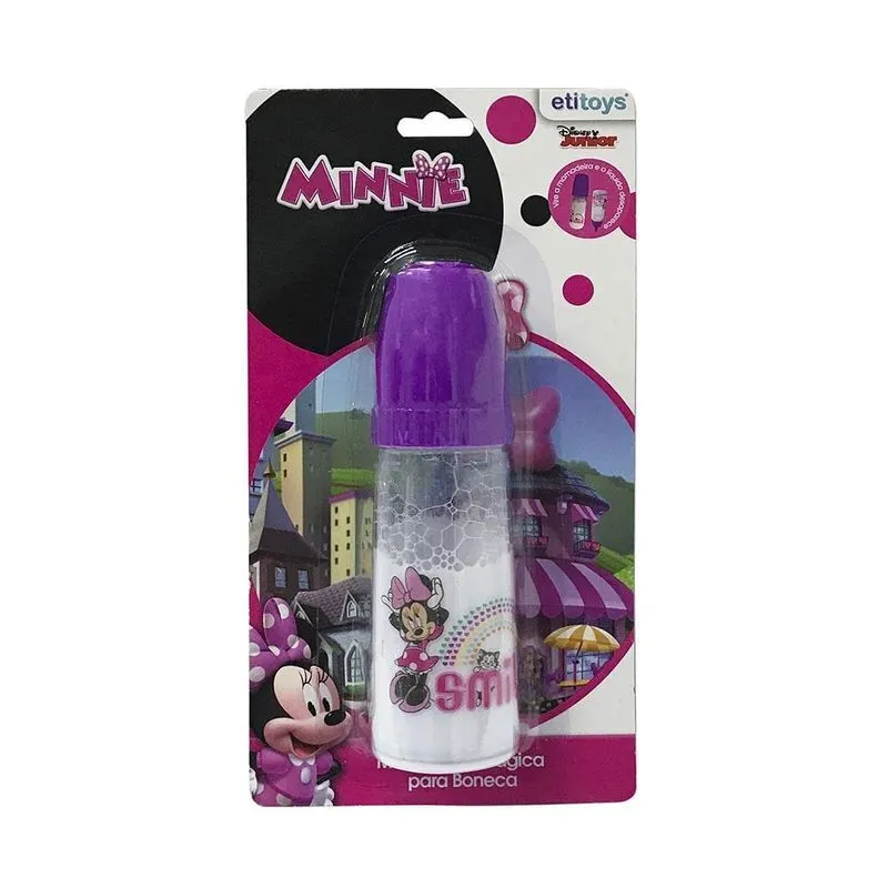 Mamadeira Magica Grande Boneca Leite Suco Brinquedo Minnie