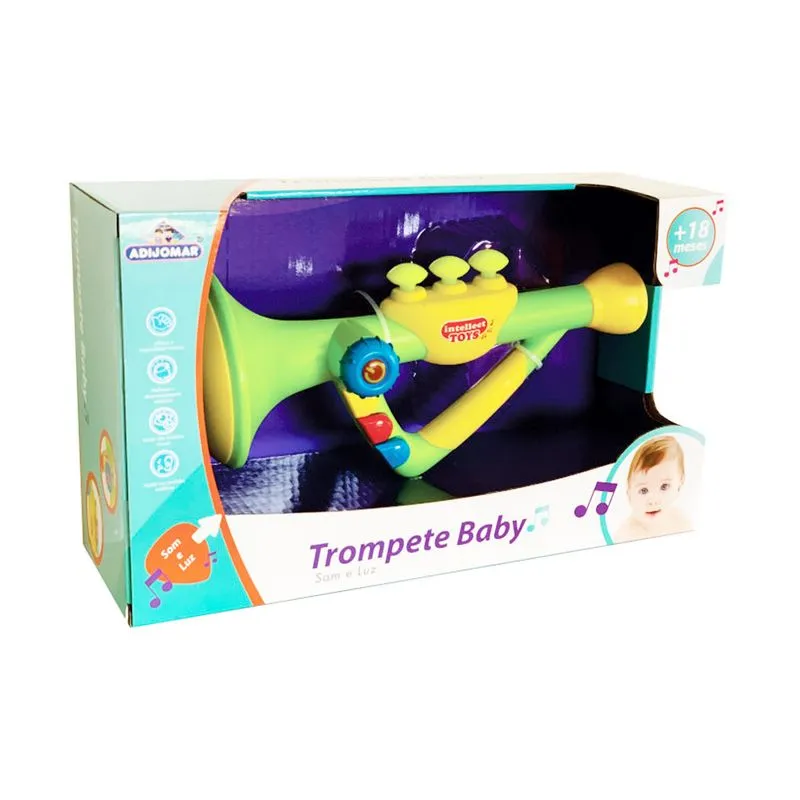 Trompete Baby Musical Com Luz E Som Adijomar