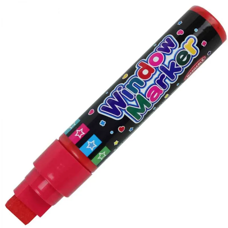 Caneta Window Marker CKS Wp-528 (p/ Vidro) Vermelho