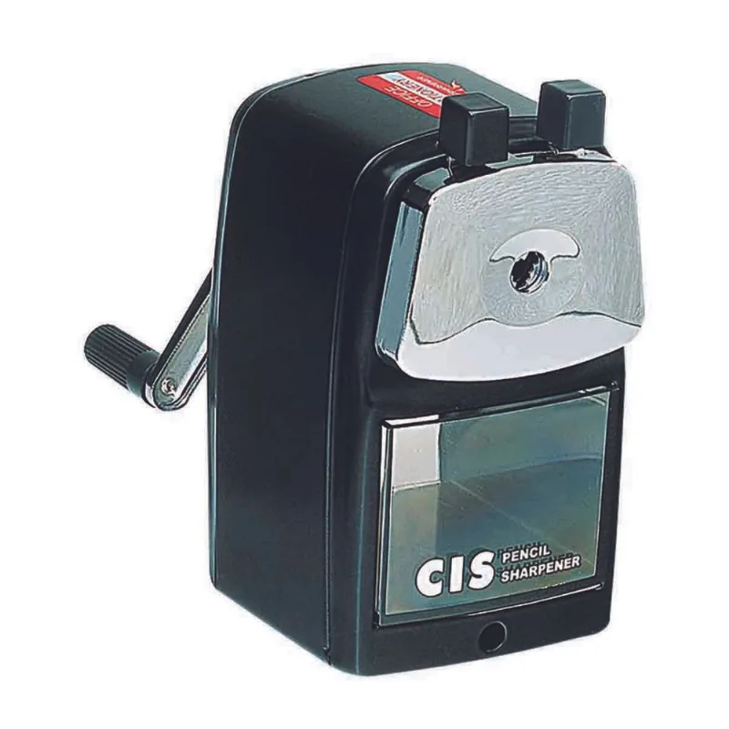 Apontador De Mesa Com Manivela Cis Pr-03 Preto