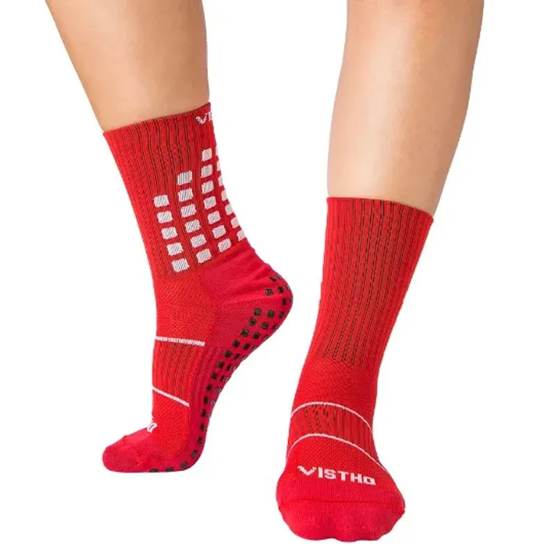 Meia Esportiva Antiderrapante Multi Esportes Vistho VS48 39/43 / Vermelho