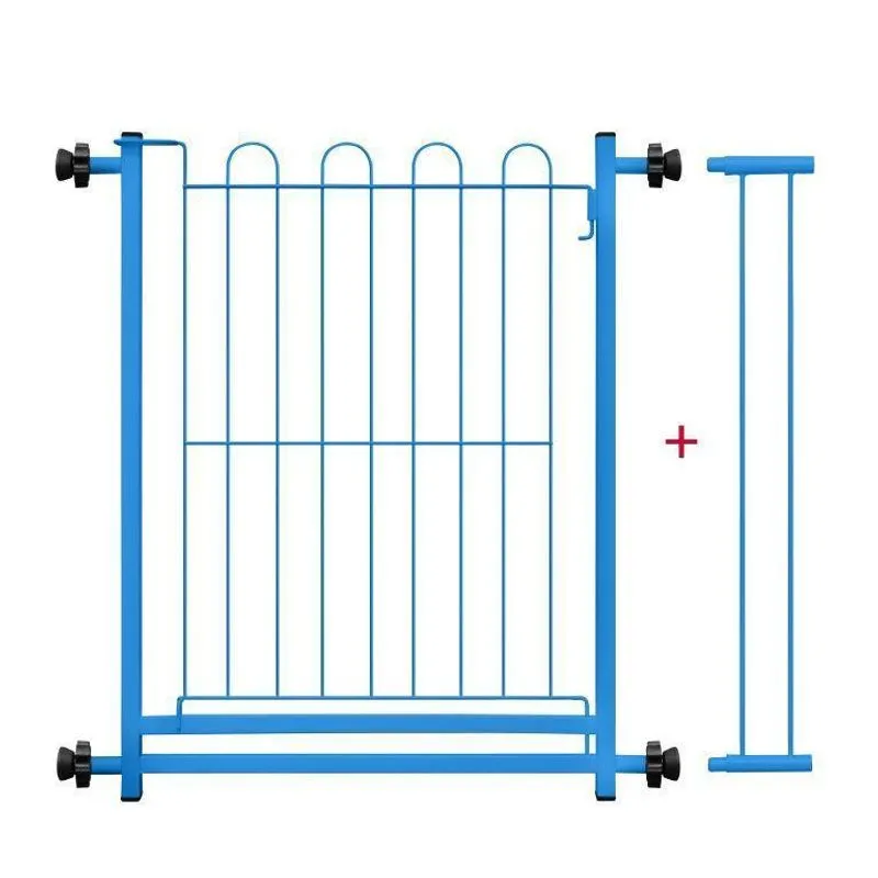 Portão Pet Top Mix Com Prolongador Açomix Azul