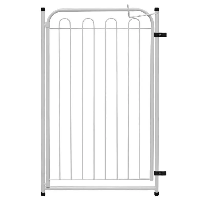 Portão Cercado Cachorro Cães Pet Branco 82x53 cm