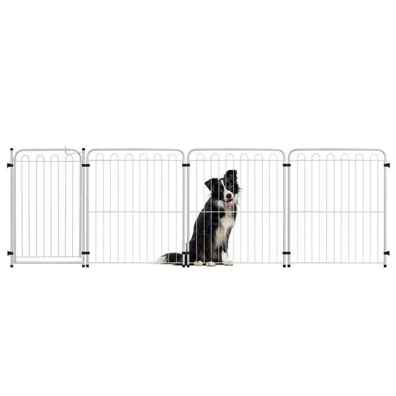 Cercado Cachorro Pet Cercadinho 3 Modulos + Portao 265X82Cm