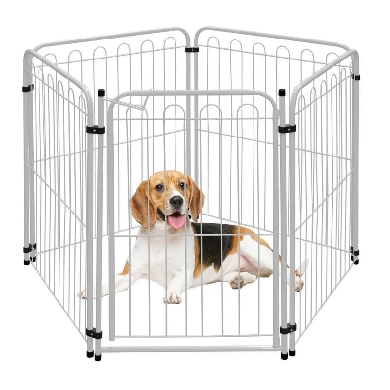 Cercado Cachorro Pet Cercadinho 4 Modulos + Portao 334X82Cm