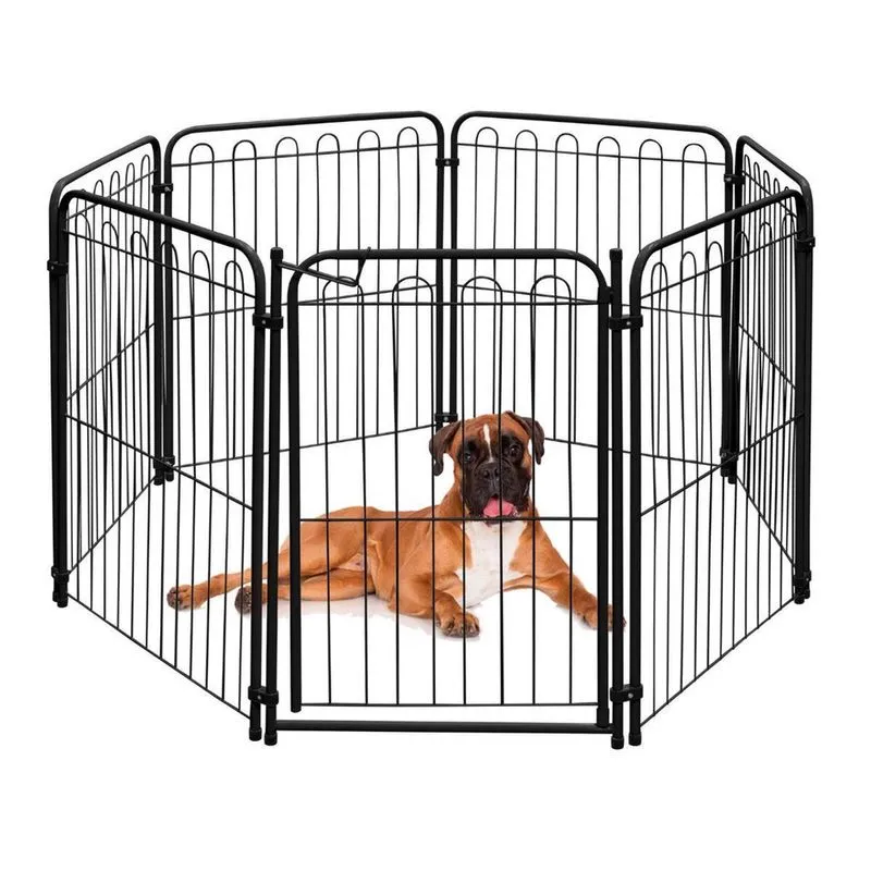 Cercado Cachorro Pet Cercadinho 6 Modulos + Portao 472X82Cm