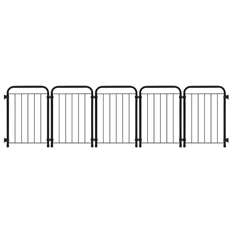 Cercado Portátil Açomix Pet Mix Preto Fosco - 176 Cm