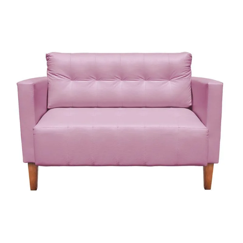 Sofá Retrô Namoradeira 2L Livia Corino Rosa Bebê