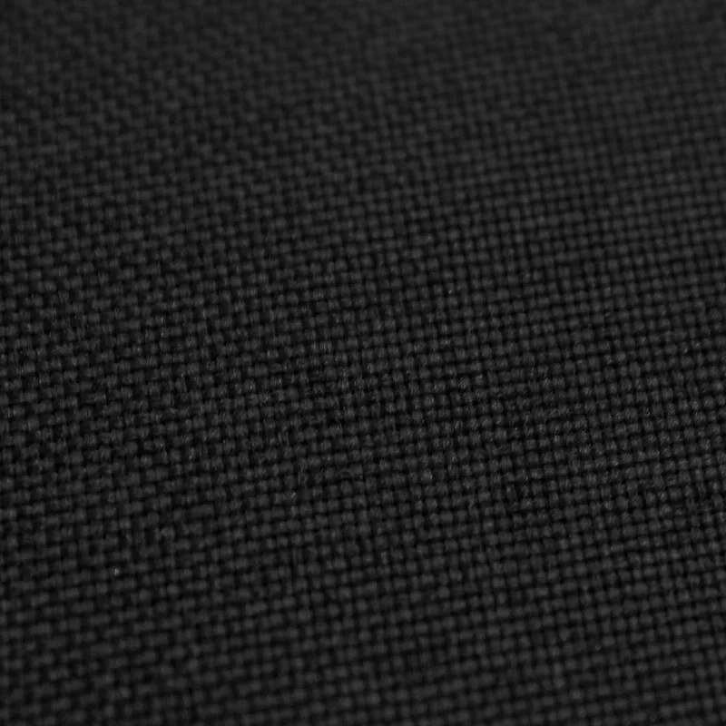 Puff Ibiza Quadrado Linho Preto A79 Natural