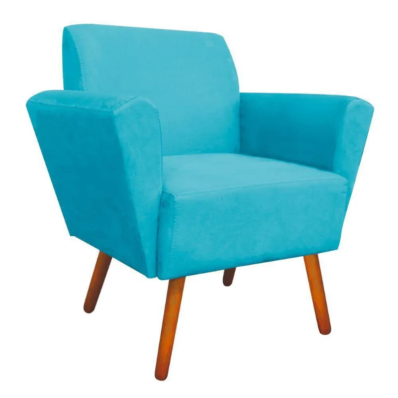 Poltrona Dora Azul Turquesa