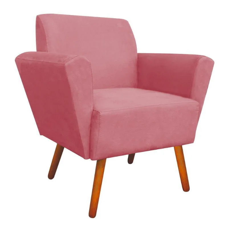 Poltrona Dora Castanho Rose