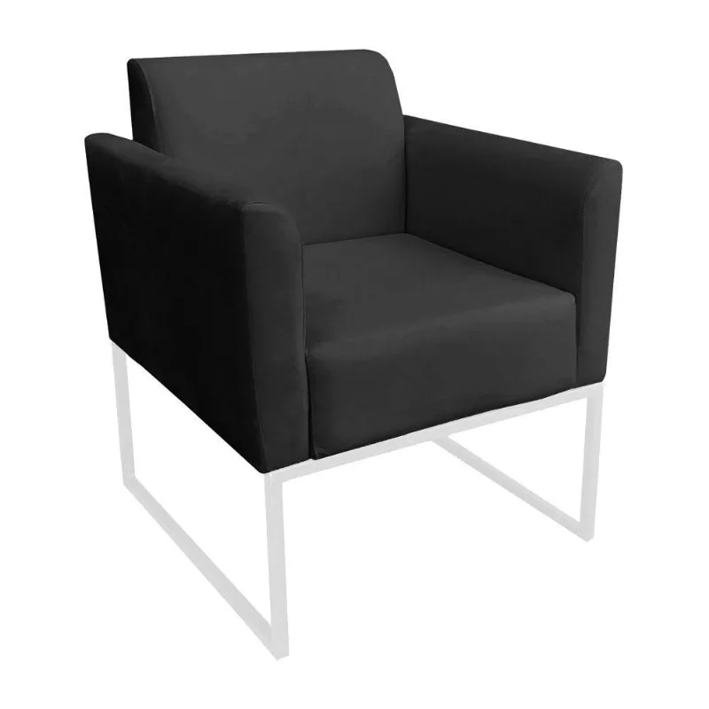 Poltrona Marisa Suede Preto