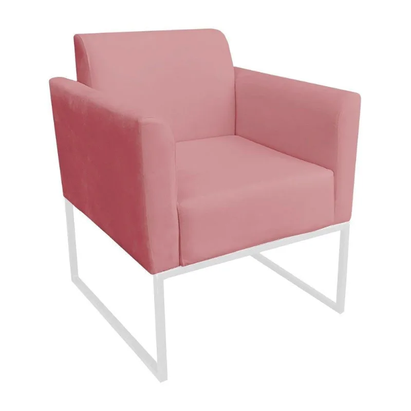 Poltrona Marisa Suede Rose