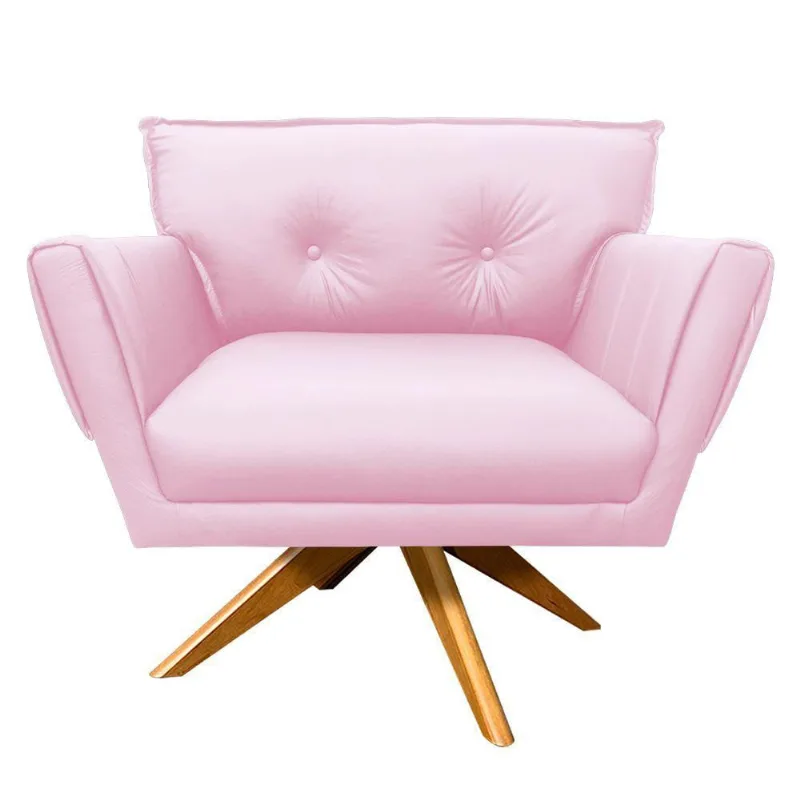 Poltrona Giratória Anitta Corino Rosa Bebê