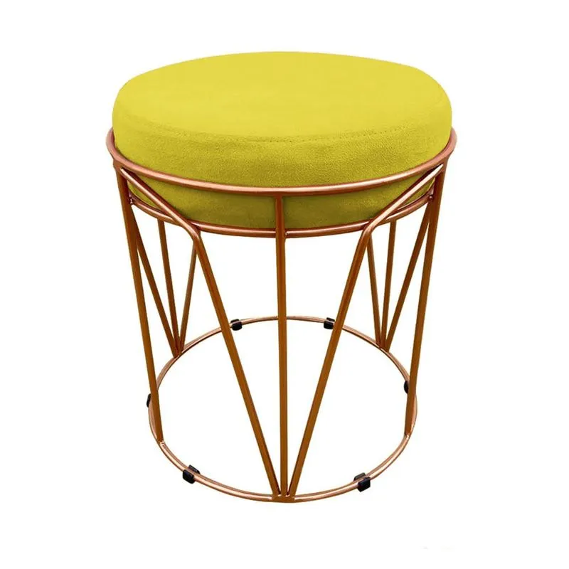 Puff Babu Suede Base Cobre D'Rossi