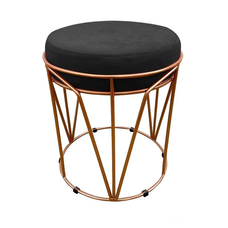Puff Babu Suede Base Cobre D'Rossi