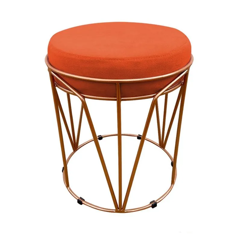 Puff Babu Suede Base Cobre D'Rossi