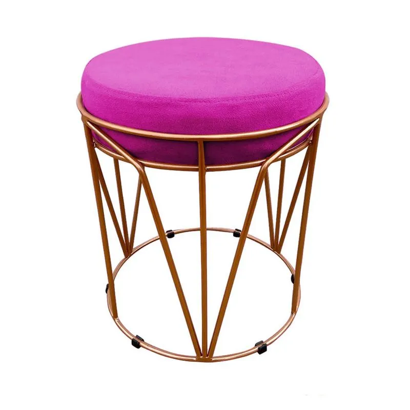 Puff Babu Suede Base Cobre D'Rossi