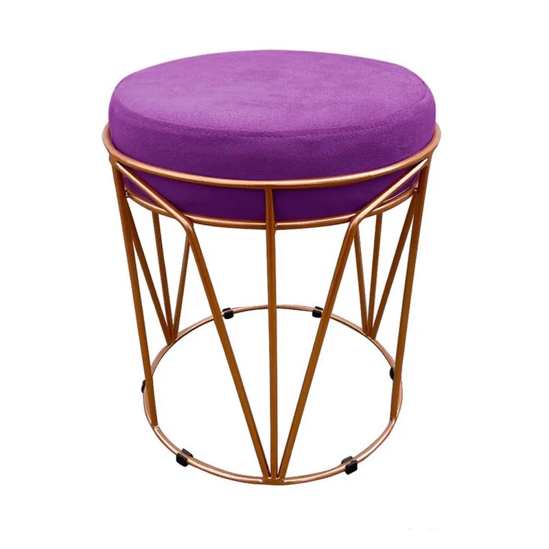 Puff Babu Suede Base Cobre D'Rossi