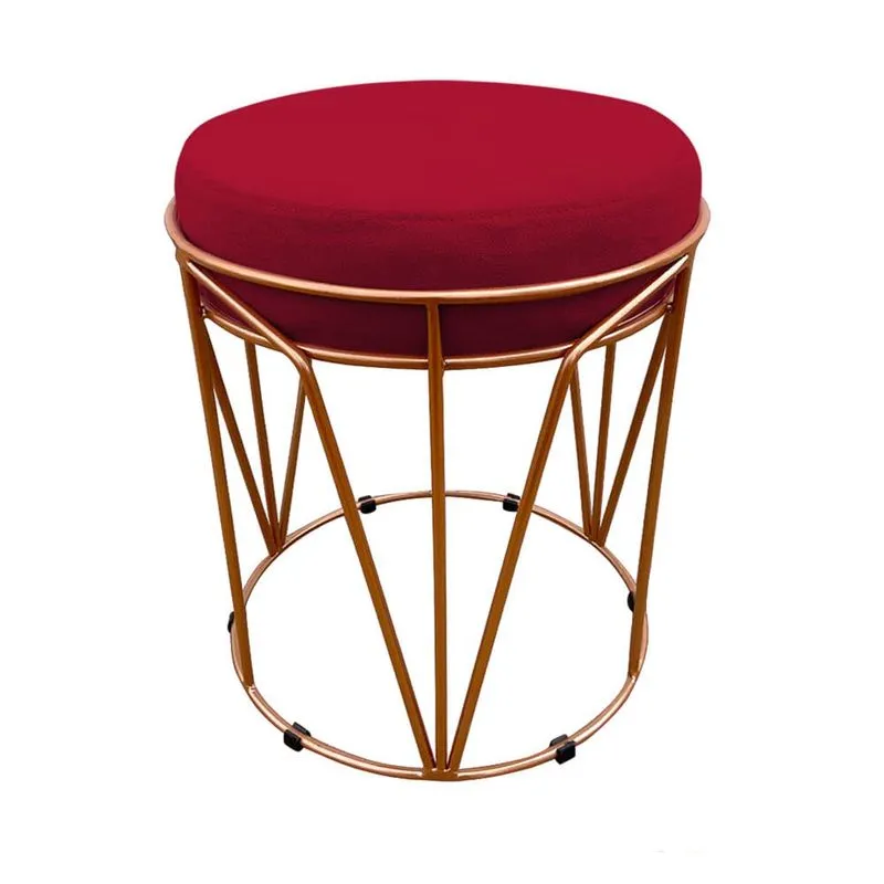 Puff Babu Suede Base Cobre D'Rossi