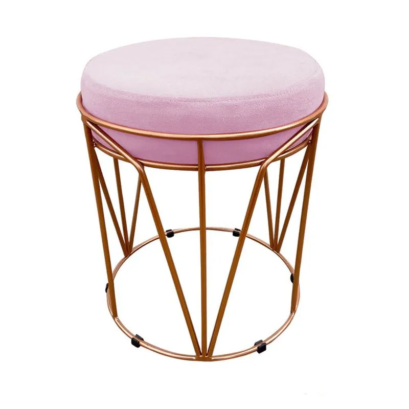 Puff Babu Suede Base Cobre D'Rossi