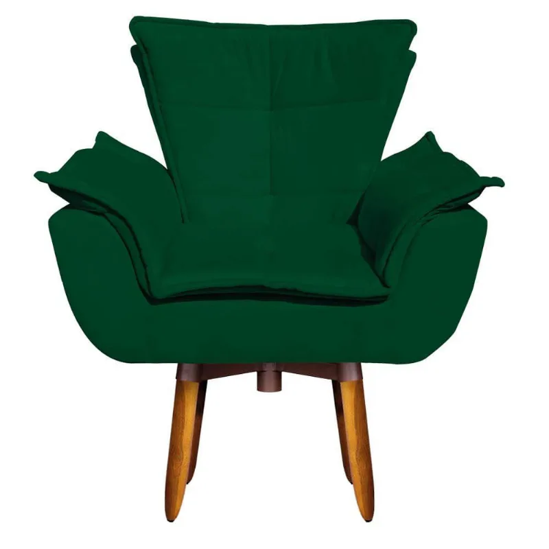 Kit Namoradeira E 01 Poltrona Opala Suede 25cm Verde