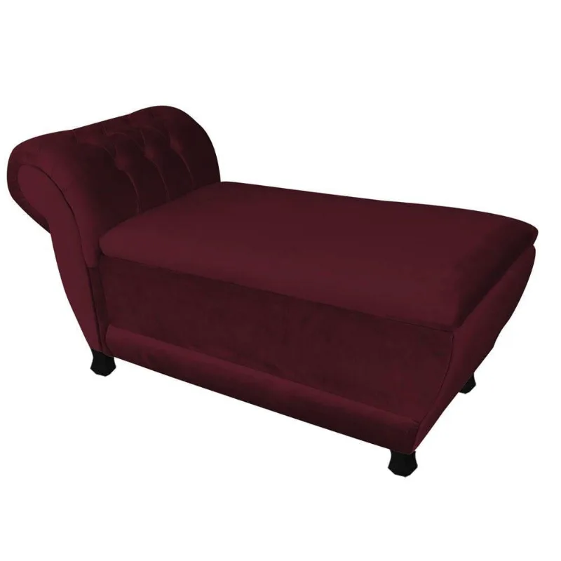 Recamier Goya Veludo Marsala