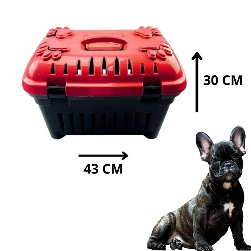 Caixa De Transporte Para Pet Nº1 Pequena Com Tampa Superior
