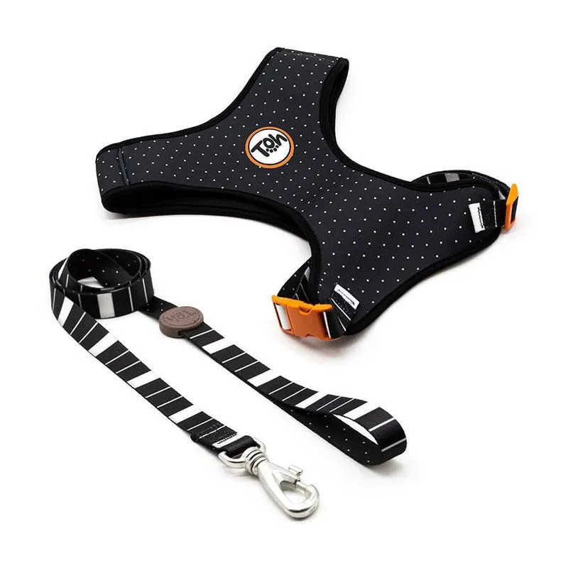 Peitoral e Guia Toh Neoprene Eclipse para Cães - Tamanho PP