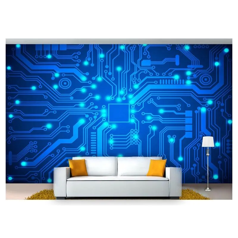 Papel De Parede Tecnologia Finanças Computação Tec02 3M²