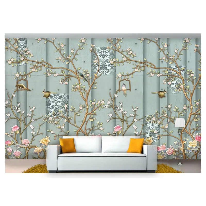 Papel De Parede Flores Textura 3d Xfl144 3m²