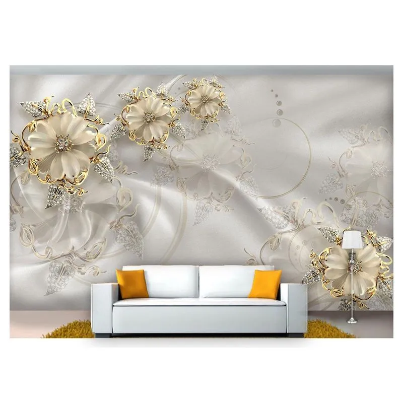 Papel De Parede Flores Textura 3D Xfl155 3M²