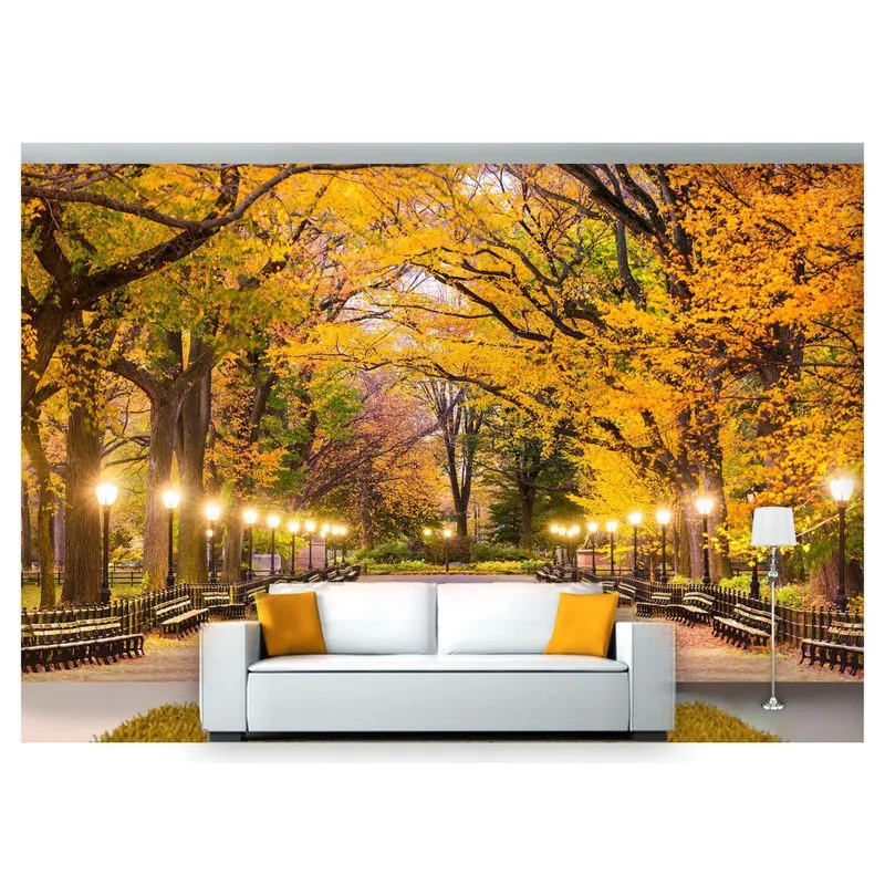 Papel De Parede Estrada Caminho Floresta 3d 6m² Nes099