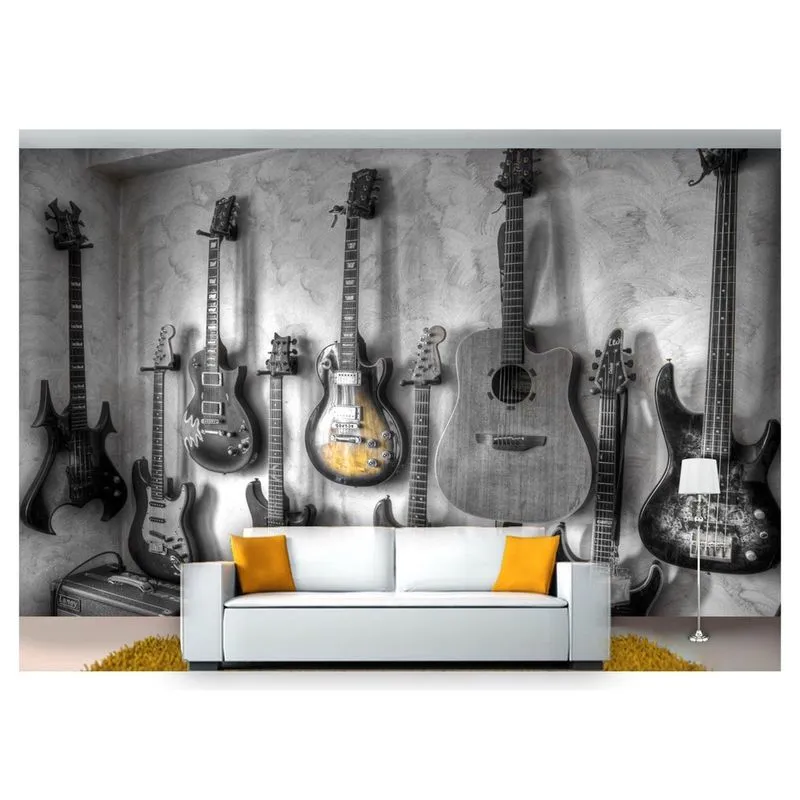 Papel De Parede Instrumentos Musicais 3D Mus23