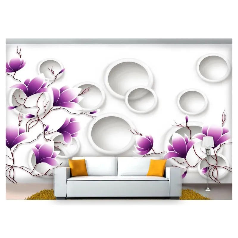 Papel De Parede Floral Flores Textura Sala 3D 7,50M² Xfl166