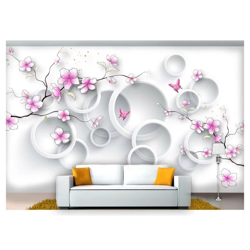 Papel De Parede Floral Flores Textura Sala 3D 7,50M² Xfl167