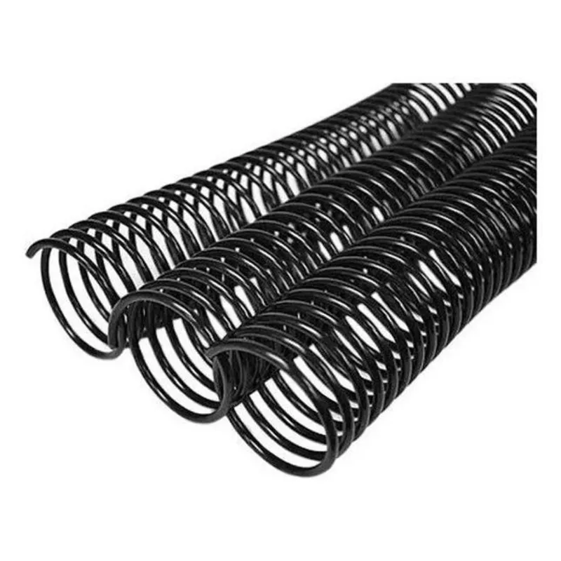 3x Espiral 17mm Encadernação Até 100 Folhas Preto 100 Unidad