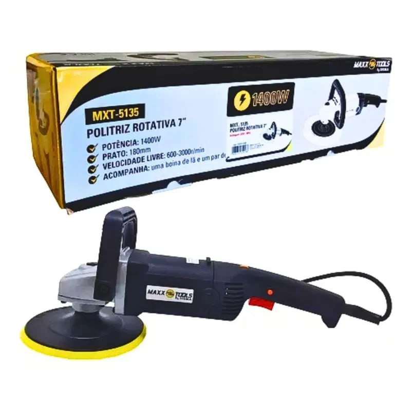 Politriz Rotativa 7" 1.400w Velocidade Variável Sigma Tools