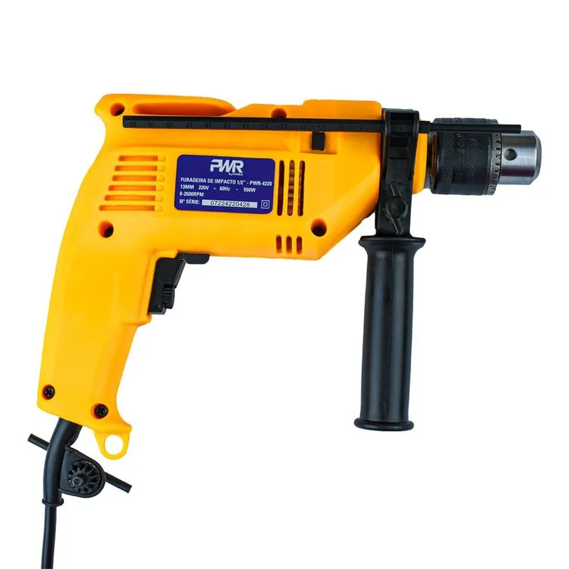Furadeira De Impacto Hobby 1/2" - 13mm - 550w - 220v - Pwr-4220