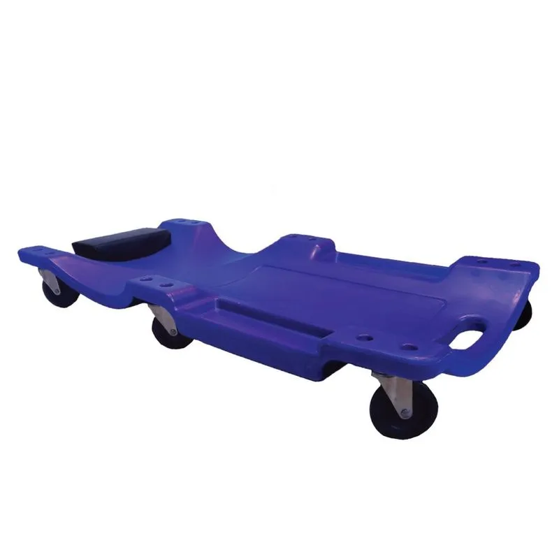 Carro Esteira Azul P/ Mecanico Com Encosto - Capacidade 150kg