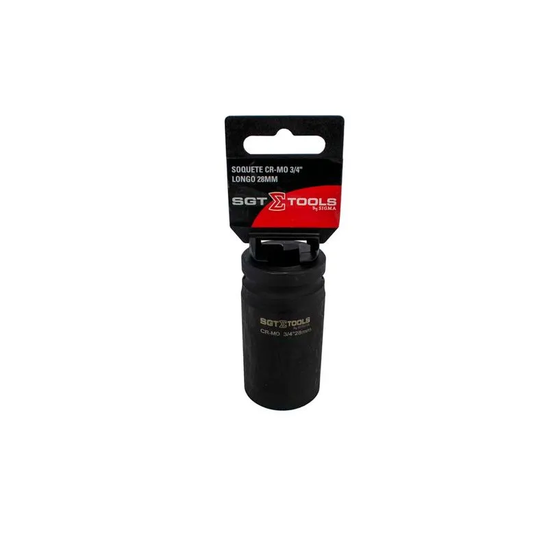 Soquete Impacto CR-MO 3/4" Longo 28mm - SGT TOOLS 0603122028