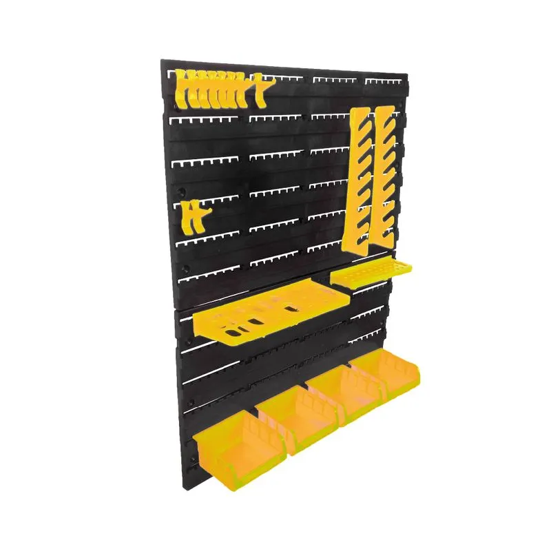 Painel Organizador De Ferramentas 18 Peças - Amarelo - SGT TOOLS 0699990047