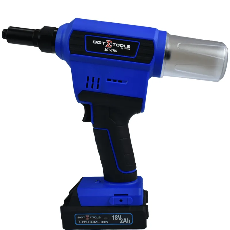 Rebitador Industrial 1/4" - 2 Baterias 18v-2ah SGT-7706 - SGT TOOLS 0703770600