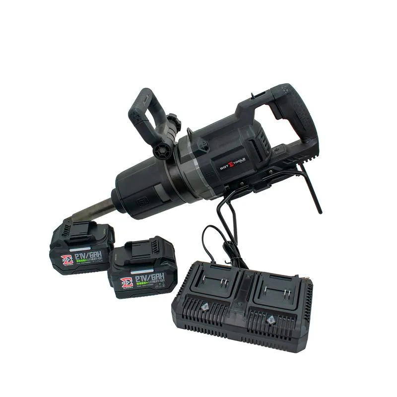Chave Impacto 1" Longa 3000Nm Brushless 2 Baterias Black Series SGT-7521 - SGT TOOLS 0703752100