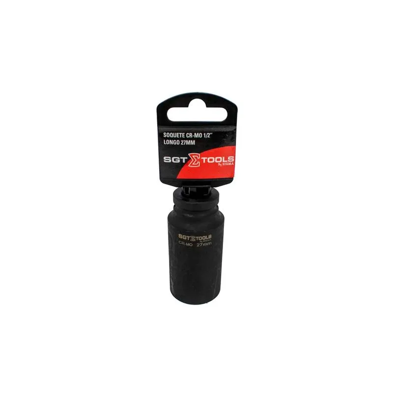 Soquete Impacto CR-MO 1/2" Longo 27mm - SGT TOOLS 0603121027