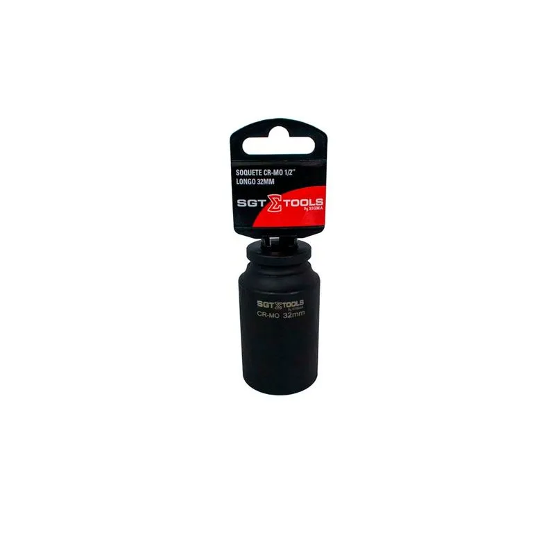 Soquete Impacto CR-MO 1/2" Longo 32mm - SGT TOOLS 0603121032