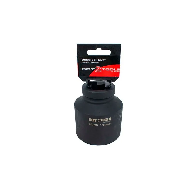 Soquete Impacto CR-MO 1" Longo 60mm - SGT TOOLS 0603123060