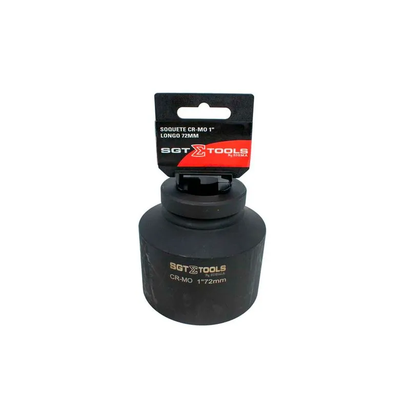 Soquete Impacto CR-MO 1" Longo 72mm - SGT TOOLS 0603123072