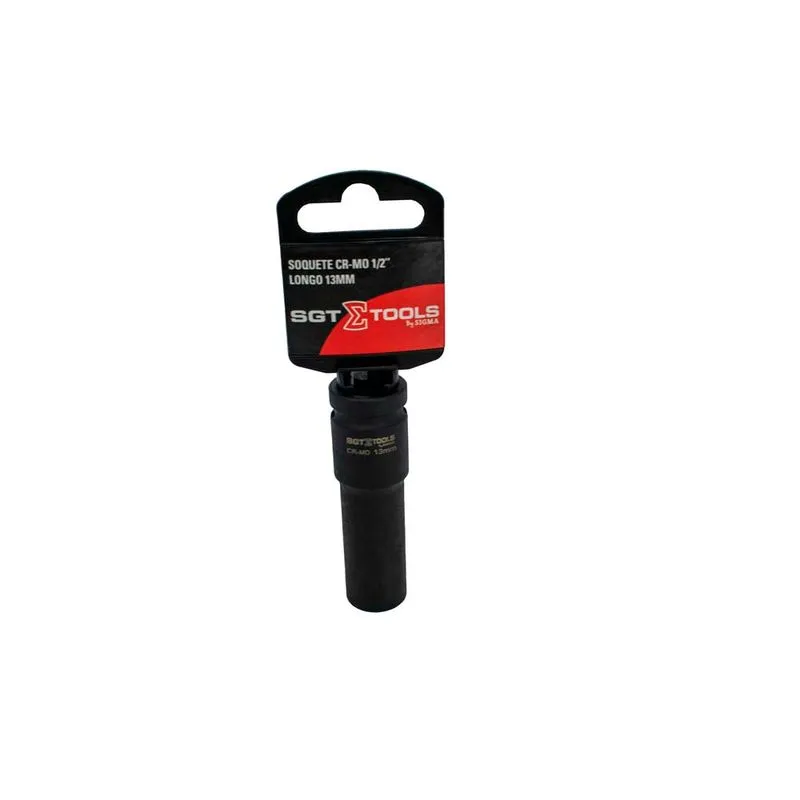 Soquete Impacto CR-MO 1/2" Longo 13mm - SGT TOOLS 0603121013